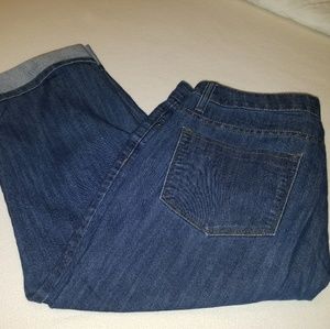 Boyfriend jean style capris